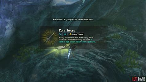 totk zora weapons|zora sword location totk.